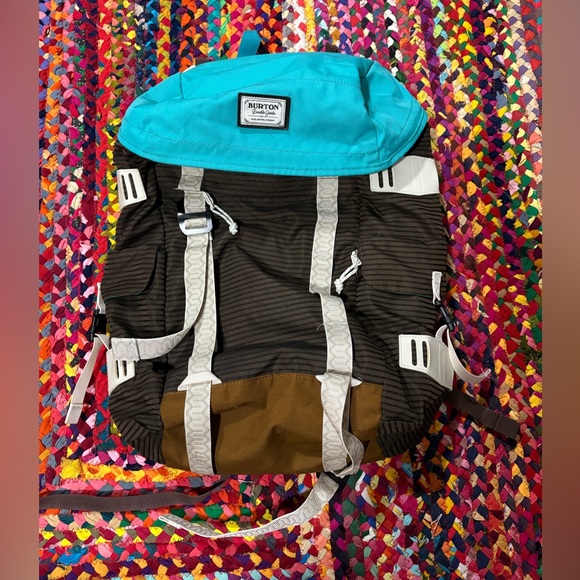 TEAL AND BROWN BURTON ANNEX BACKPACK - Picture 2 of 7